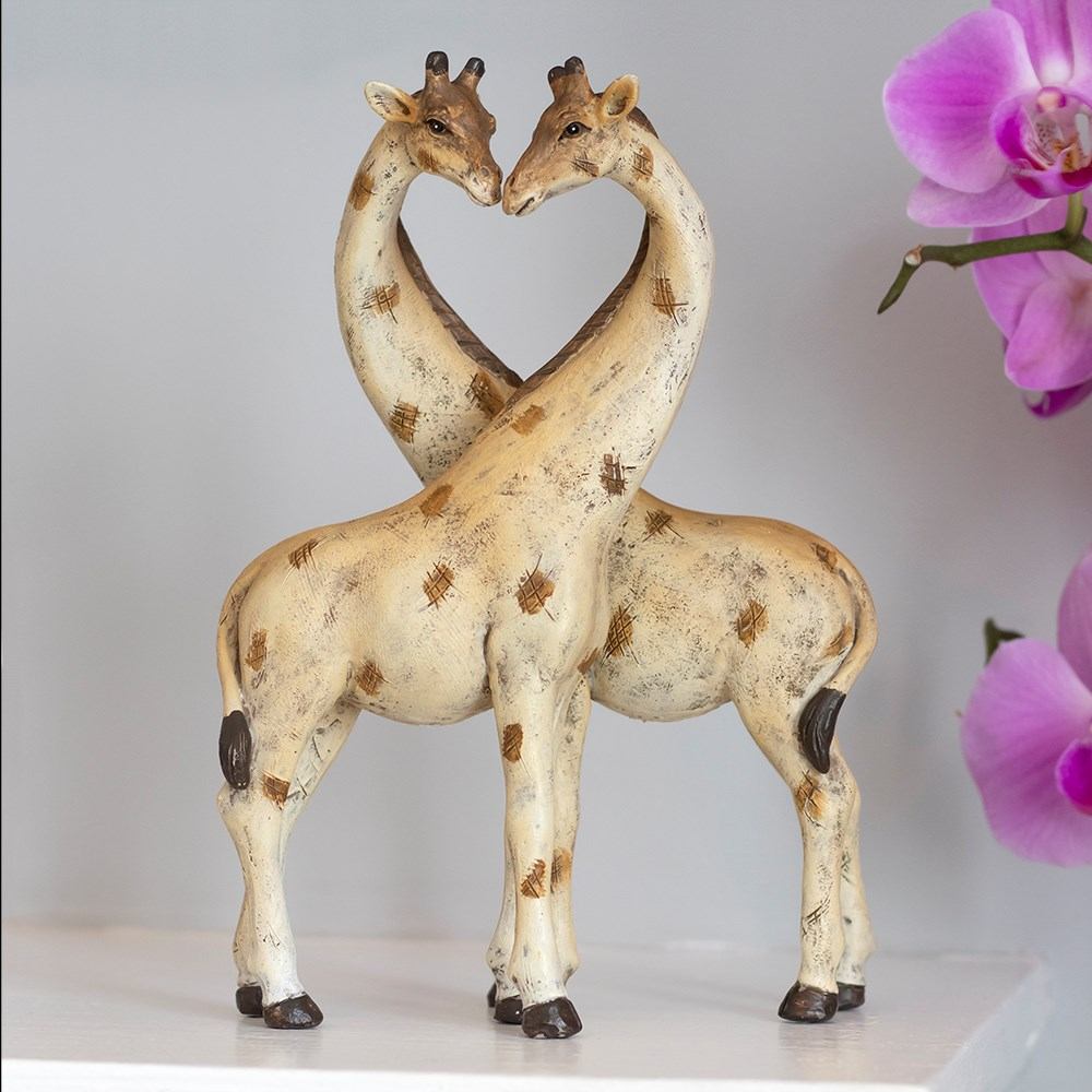 Something Different - My Other Half Giraffe Couple Figurines - Multicolore
